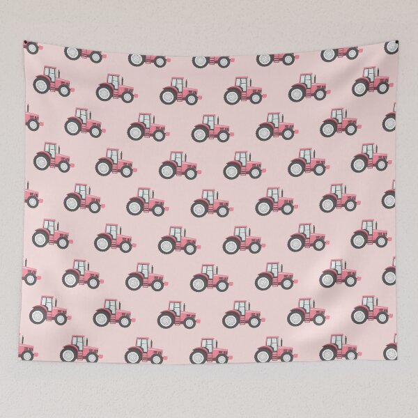 Item preview, Pink Tractors on Pink - Farming - Farm Themed designed and sold by littlearrow.