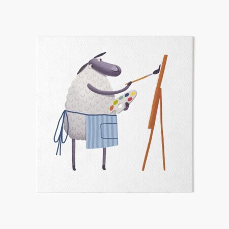 Item preview, Funny painting sheep illustration designed and sold by Bakulina.
