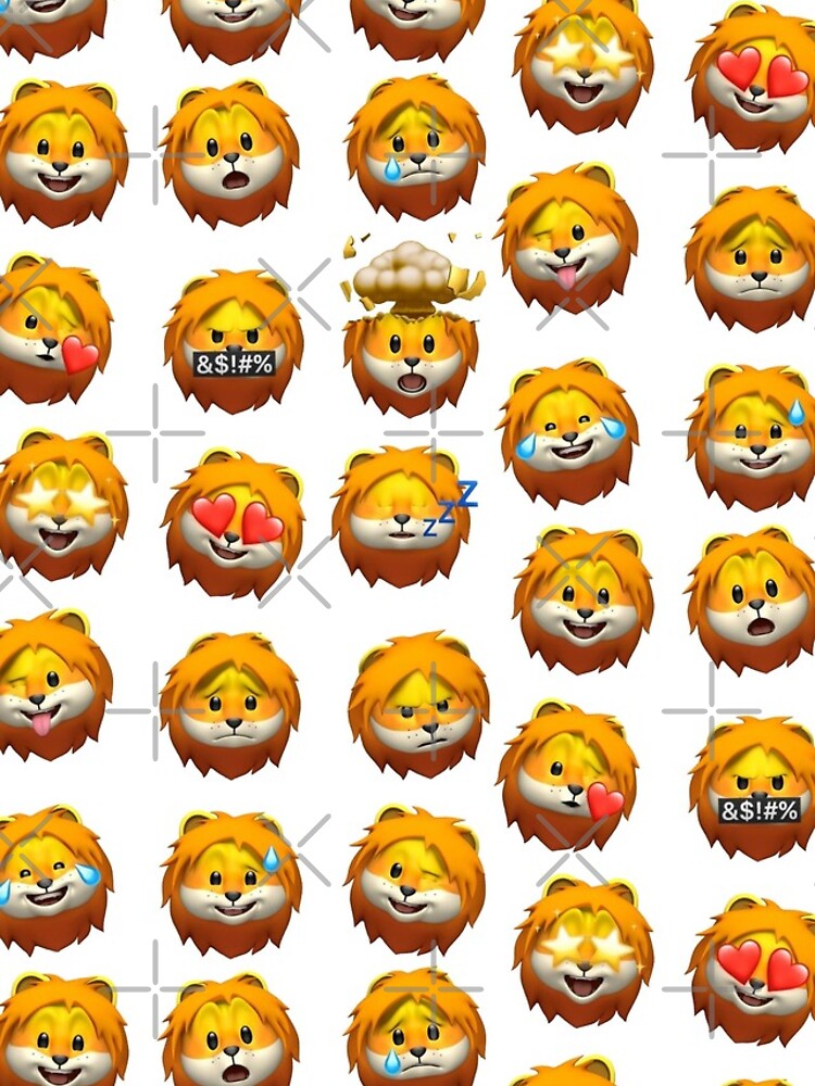 Emojis Lion Iphone IPhone Case For Sale By TsmGShop Redbubble   Flat,750x1000,075,t.u1 