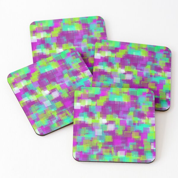 Item preview, green and purple square pattern  designed and sold by Mrvell.
