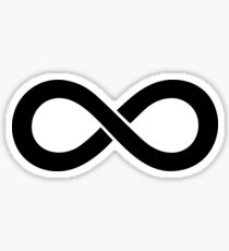 Infinity Black Sticker