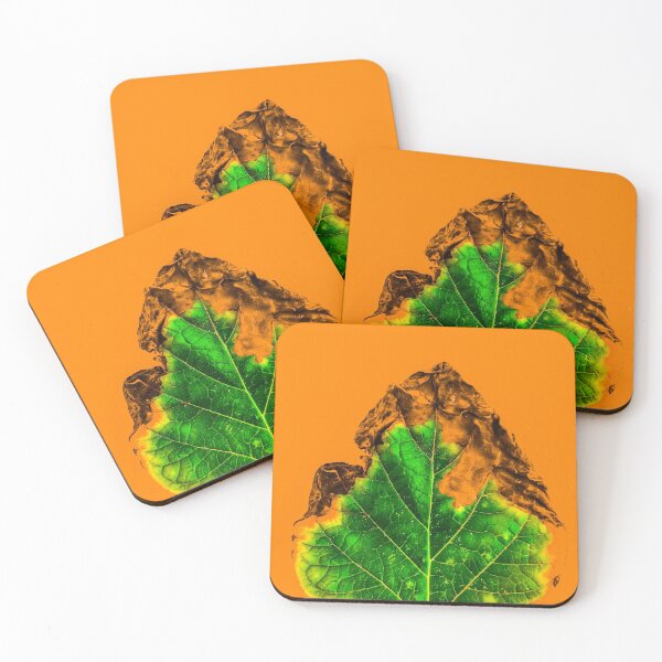 Item preview, burning green leaf texture designed and sold by Mrvell.