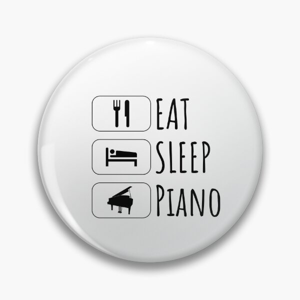Item preview, Eat Sleep piano, piano Gift, piano Player, piano Player Gift designed and sold by Minimalist Quotes and Sayings.