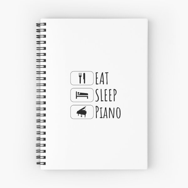Item preview, Eat Sleep piano, piano Gift, piano Player, piano Player Gift designed and sold by Minimalist Quotes and Sayings.