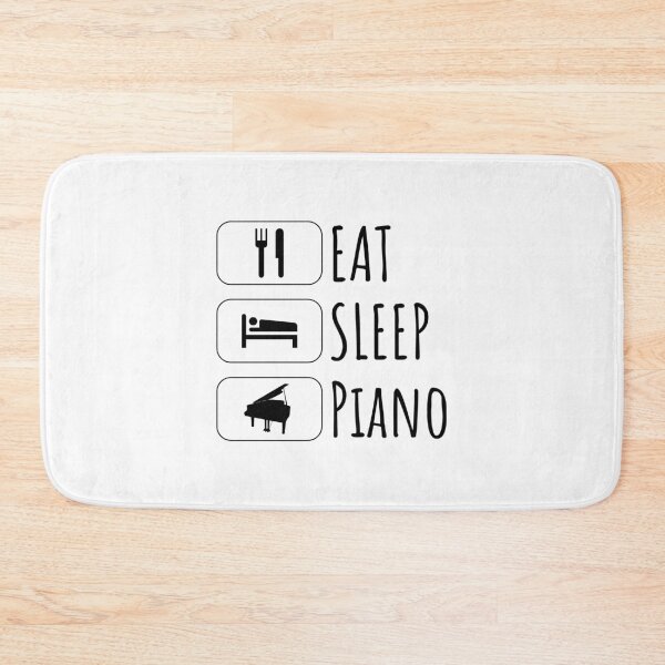 Item preview, Eat Sleep piano, piano Gift, piano Player, piano Player Gift designed and sold by Minimalist Quotes and Sayings.