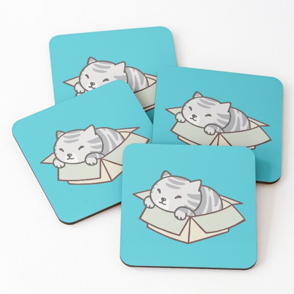 Item preview, Gray kitty in a Box designed and sold by Dark Angel Graphics.