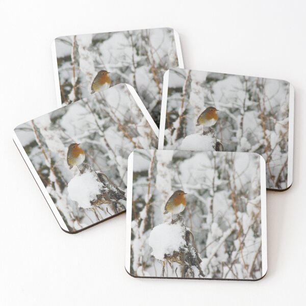 Item preview, Robin red breast in winter snow - When a robin appears a loved one is near designed and sold by Latch Farm  Studios.