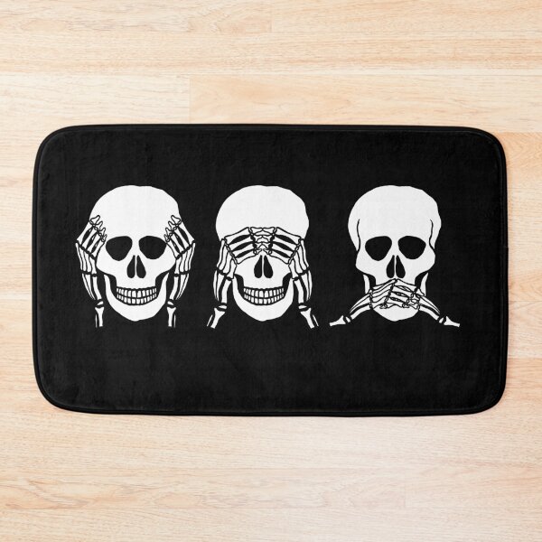Item preview, Three wise skulls, see, hear, speak no evil designed and sold by beakraus.