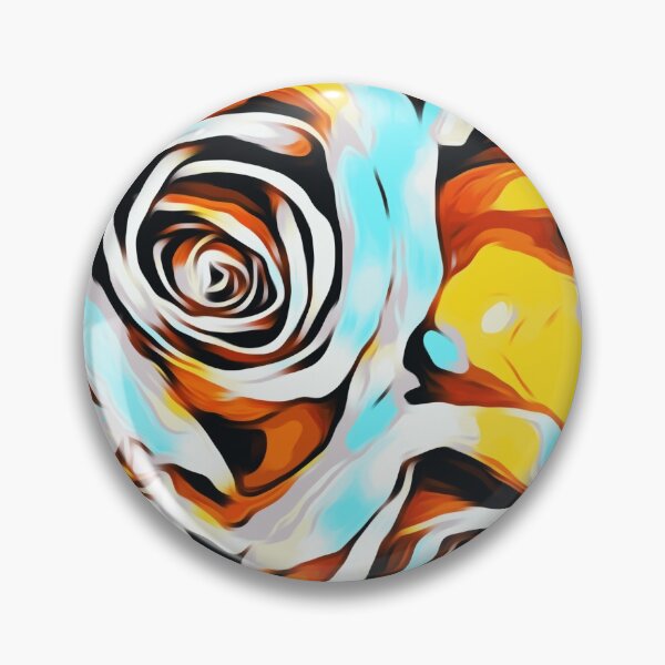 Item preview, blue orange white and yellow roses designed and sold by Mrvell.