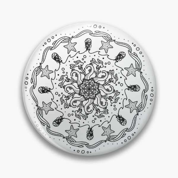 Artikelvorschau, Ozean-Mandala entworfen und verkauft von Samm Poirier.