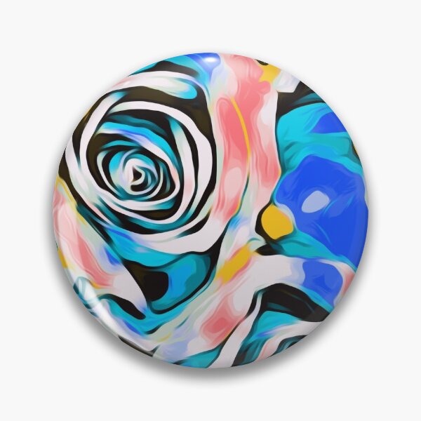 Item preview, blue pink white and yellow roses designed and sold by Mrvell.