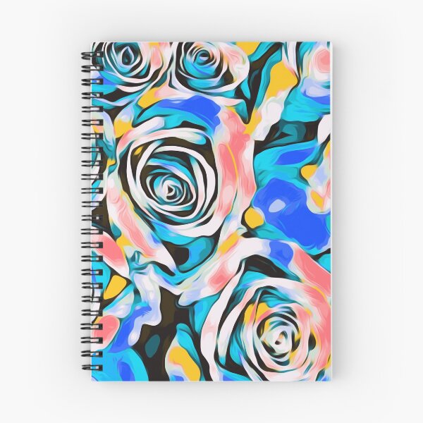 Item preview, blue pink white and yellow roses designed and sold by Mrvell.