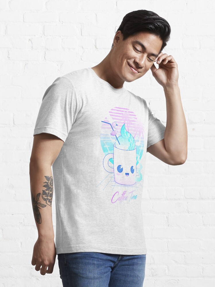 Thumbnail 3 of 7, Essential T-Shirt, Coffee Time designed and sold by Donnie Art.