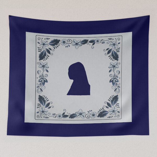 Item preview, Delft blue tile Girl with a Pearl Earring  designed and sold by kultjers.