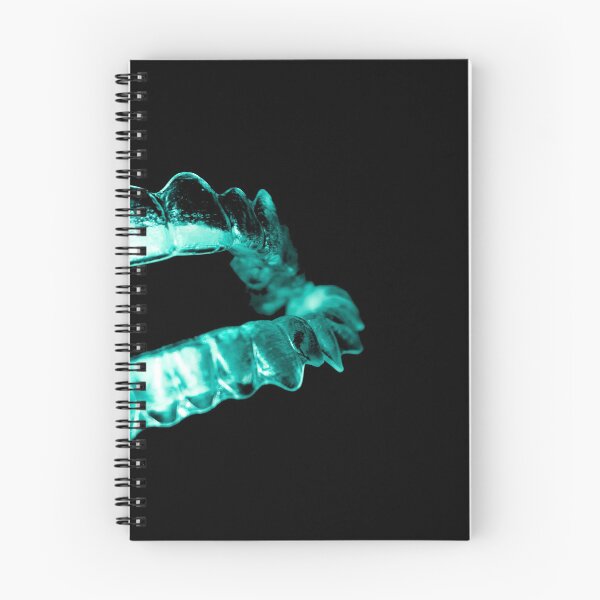 Item preview, Invisible dental teeth brackets. Black background designed and sold by GemaIbarra.