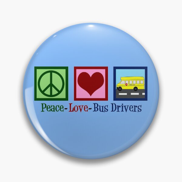 Item preview, Peace Love School Bus Drivers designed and sold by Epic Love Designs.