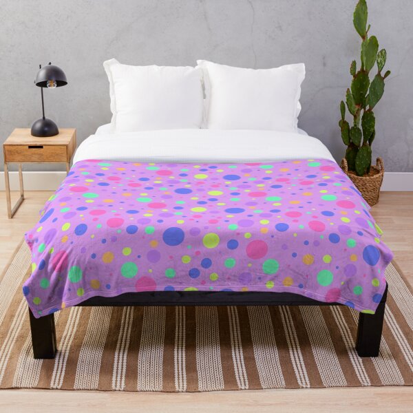 Item preview, Rainbow Pastel Polka Dot on Lavender designed and sold by Jerry Lambert.