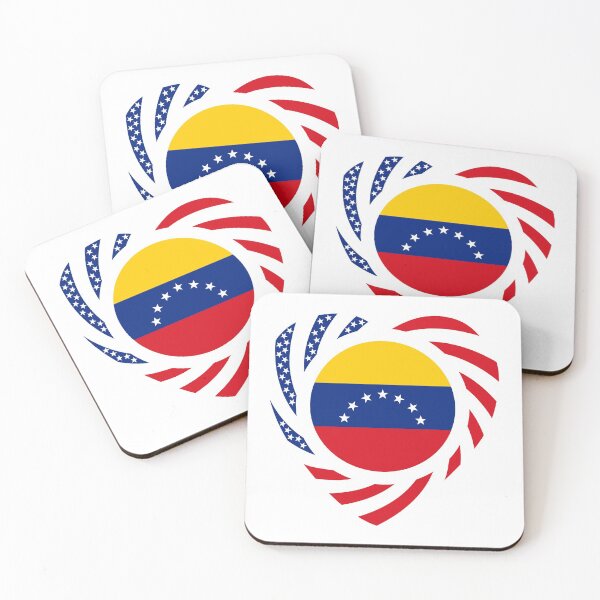 Item preview, Venezuelan American Multinational Patriot Flag Series (7 Stars Heart) designed and sold by Carbon-Fibre Media.