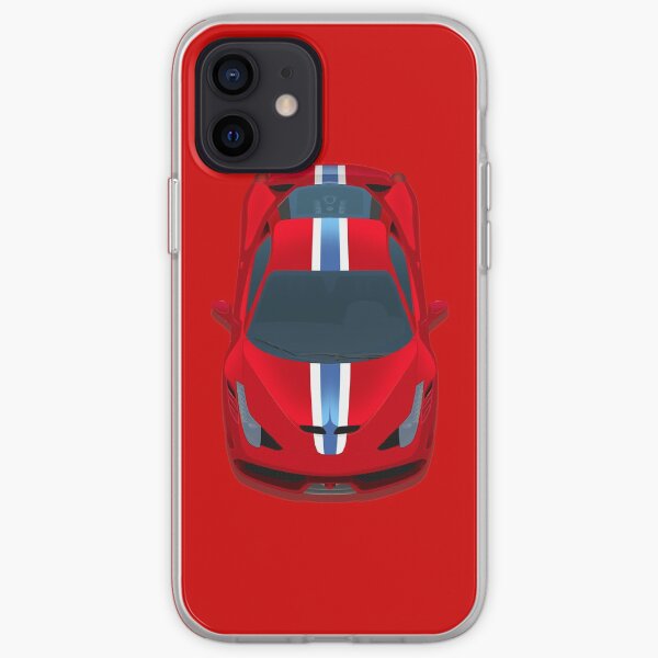 458 chevaux rouges Coque souple iPhone