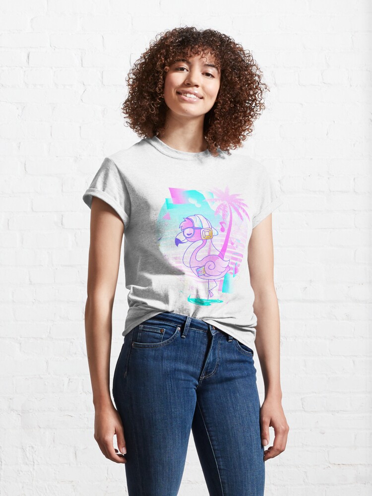 Alternate view of Retro Flamingo Classic T-Shirt