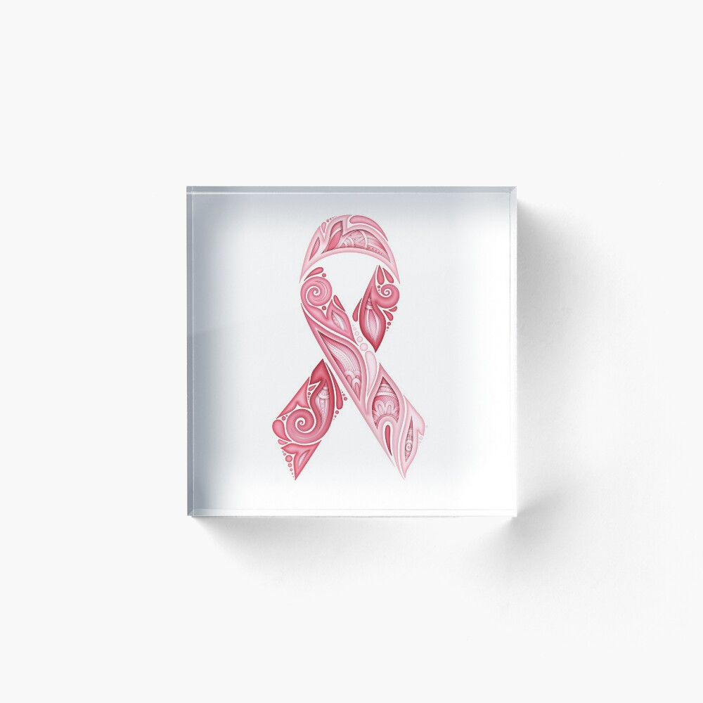 Cheap Custom Pink Black 3D Pink Ribbon Breast Cancer Awareness
