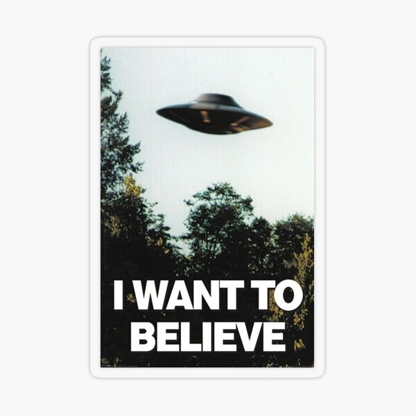 Item preview, I want to believe designed and sold by carolynmae.
