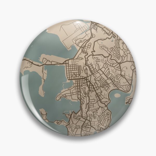 Item preview, Noumea Sepia Map designed and sold by CPTVDesign.