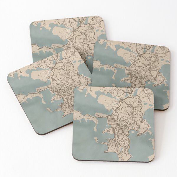 Item preview, Noumea Sepia Map designed and sold by CPTVDesign.