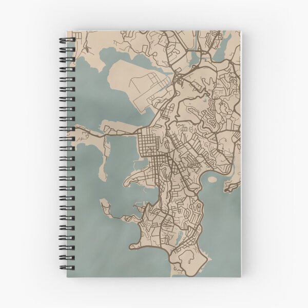 Item preview, Noumea Sepia Map designed and sold by CPTVDesign.