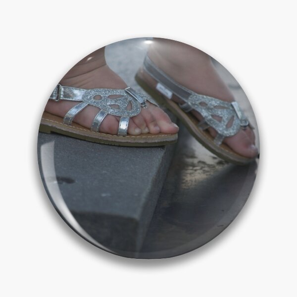 Item preview, Silver shoes designed and sold by MoreGoodArt.