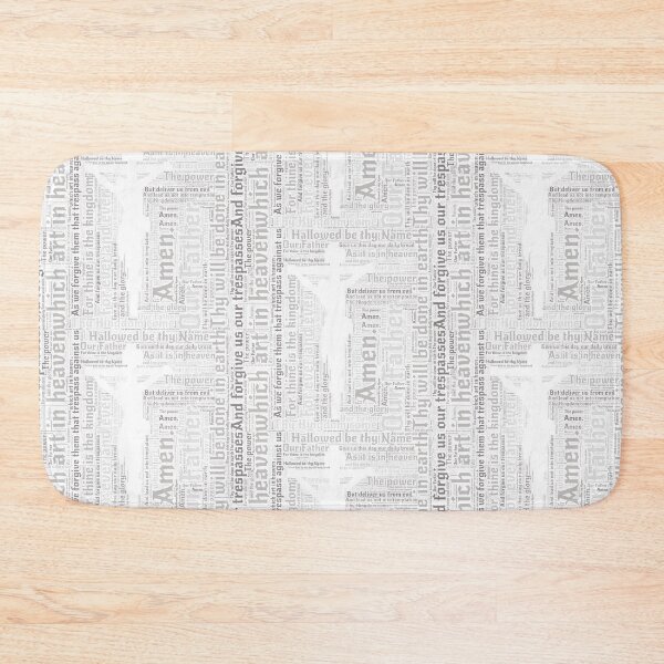 Item preview, LORD's Prayer - English - Grey designed and sold by HeckaDoodleDo.
