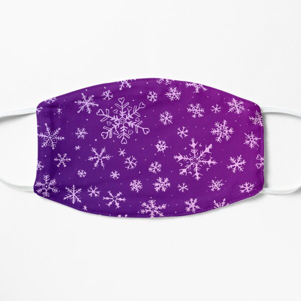 Purple Snowflakes Mask