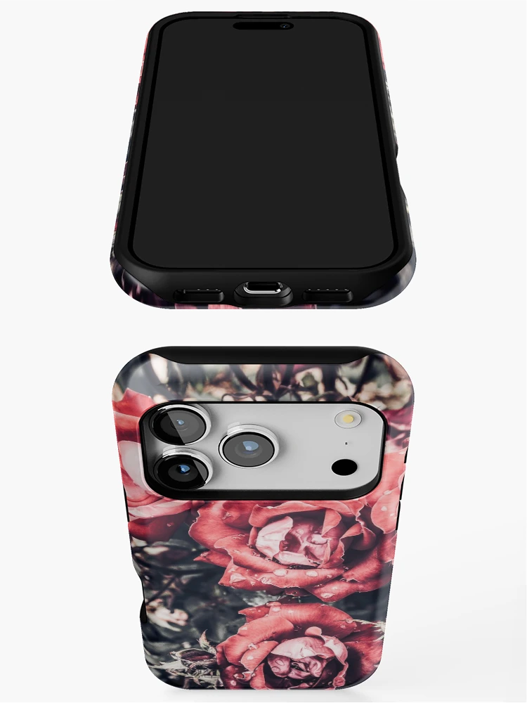 Thumbnail 3 of 4, iPhone Case, Red Roses designed and sold by Redtara.