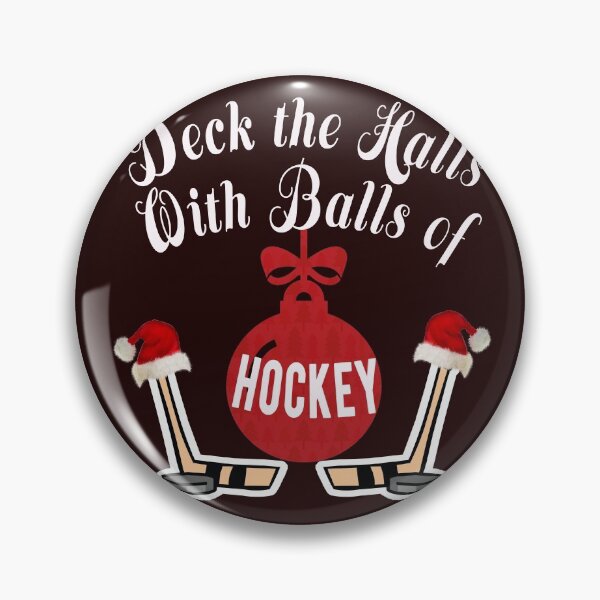 Item preview, Funny Ice Hockey Christmas Deck the Halls with designed and sold by LGamble12345.