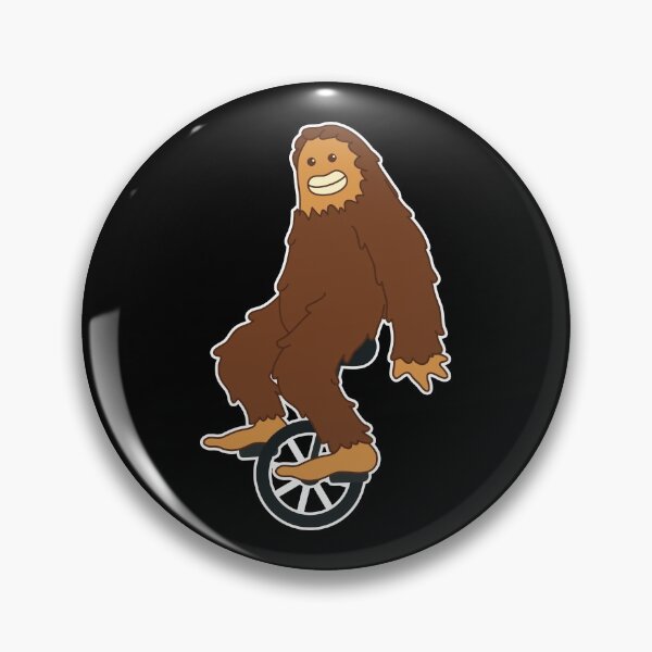 Item preview, UNICYCLE / BIGFOOT: Funny Bigfoot Riding Unicycle Sasquatch Yeti Wild Beast Gift Idea designed and sold by SimonGs.
