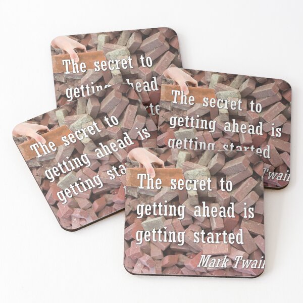 Item preview, Mark Twain on getting ahead designed and sold by BoozyBadger.