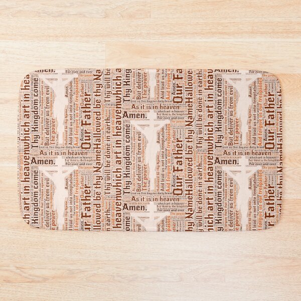 Item preview, Lord's Prayer - English - Brown/Beige designed and sold by HeckaDoodleDo.