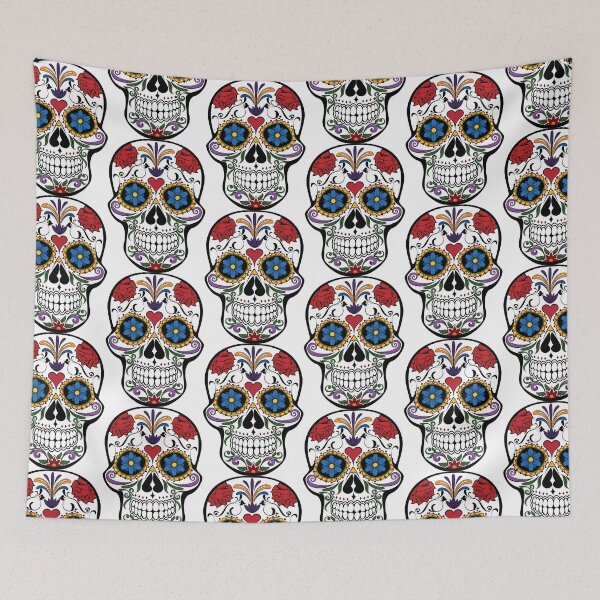 Item preview, Flower skull, psychedelic design designed and sold by Brigianna.