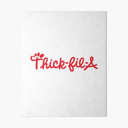 Thick Fil A Logo Art Board Print