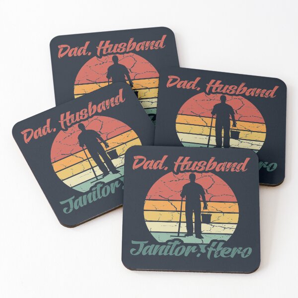 Item preview, Dad, Husband, Janitor Hero Father's Day Gift designed and sold by Dan66.