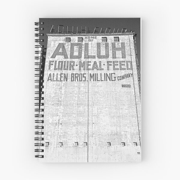 Item preview, Home Of Adluh Flour Meal Feed Mill Columbia South Carolina Black And White designed and sold by LisaWootenPhoto.