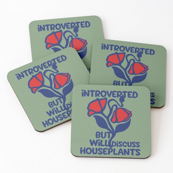 Item preview, Introverted but will discuss houseplants designed and sold by FrictionMaxxing.