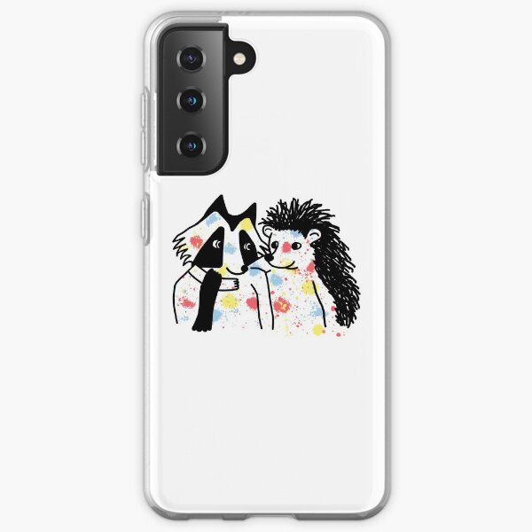 hérisson et raton laveur Coque souple Samsung Galaxy