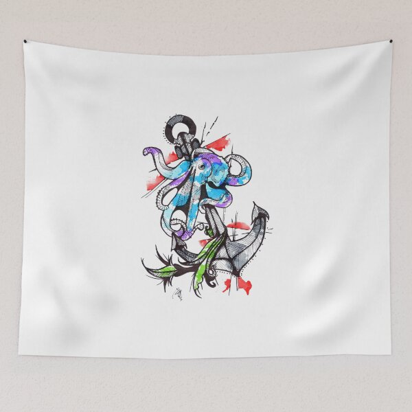 Item preview, La Pieuvre - Inked designed and sold by MareveDesign.