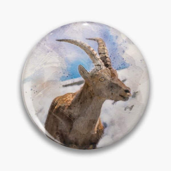 Item preview, Young Ibex Watercolor designed and sold by lugamor.