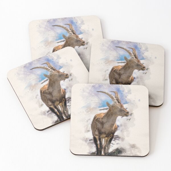 Item preview, Young Ibex Watercolor designed and sold by lugamor.