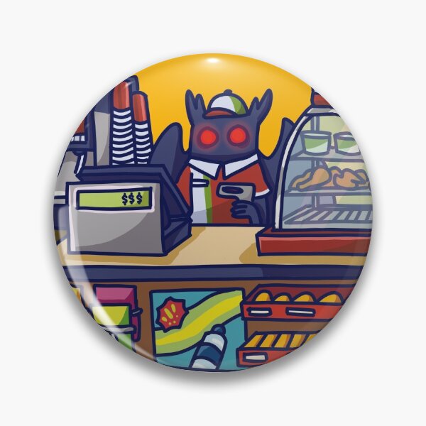Item preview, Part-TIme Cryptid Mothman Konbini designed and sold by Reivenn.