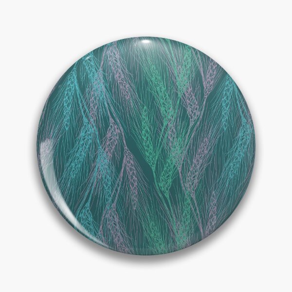 Item preview, Wheat ears lacy seamless pattern blue green emerald lilac. Wild herbs. Wild life designed and sold by Yulia Chepurova.
