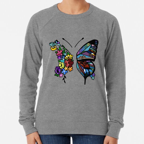 Blooming Butterflies Lightweight Sweatshirt