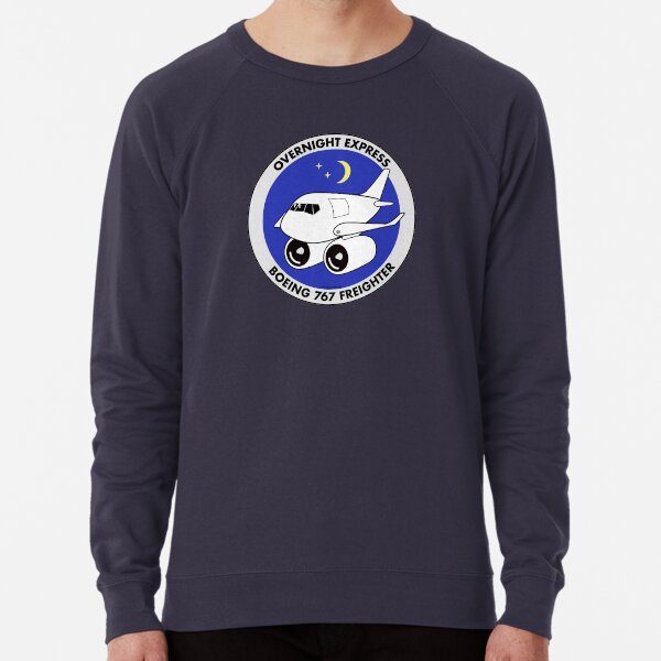 Boeing 767 Freighter (winglets) - Overnight Express Lightweight Sweatshirt